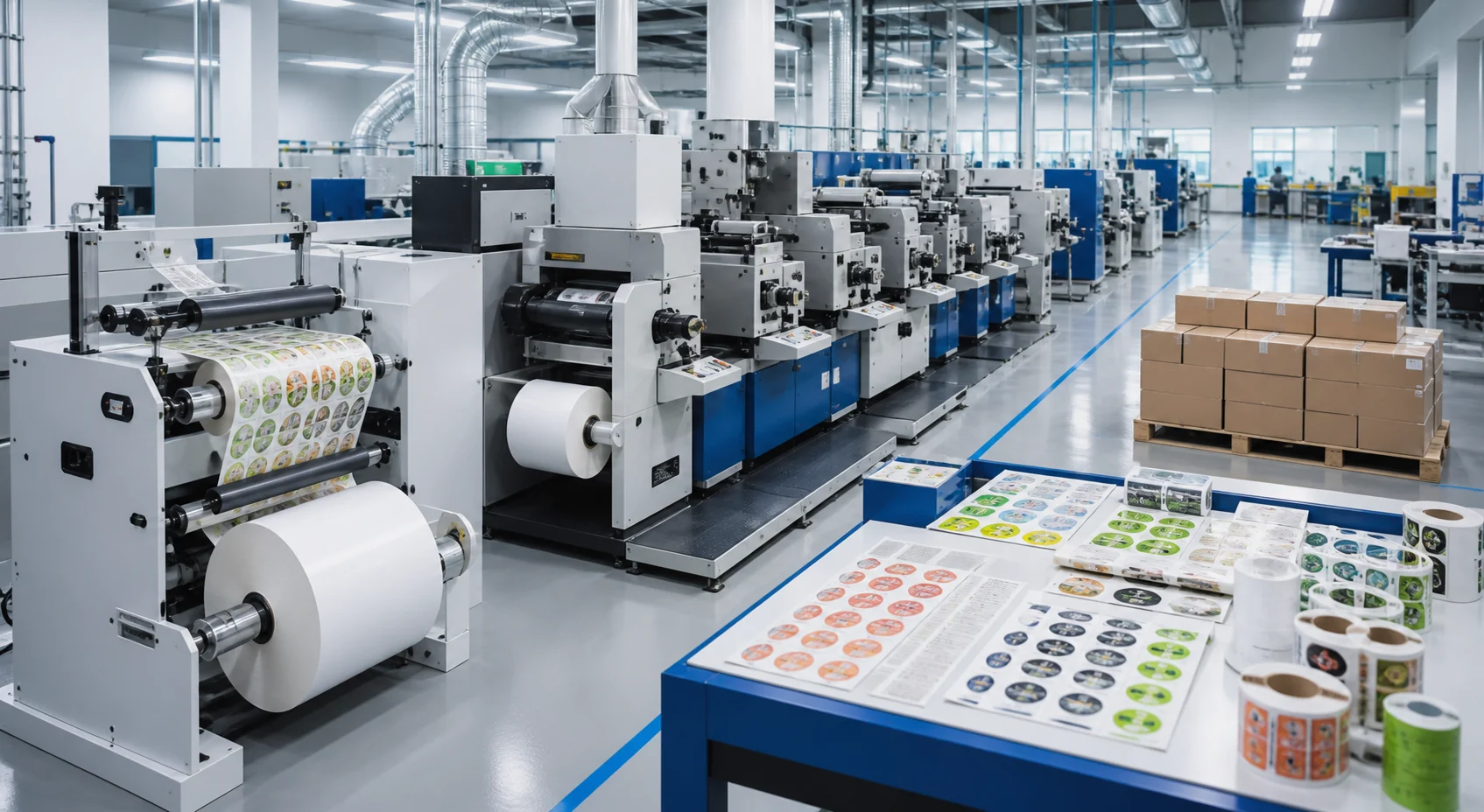 Custom label manufacturing production support