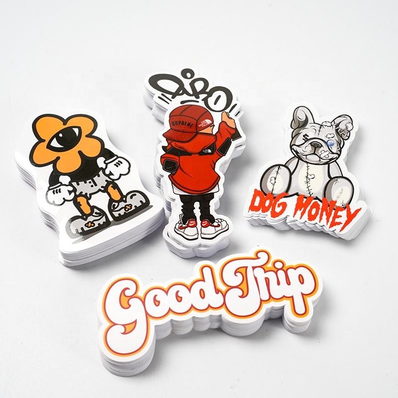 Street style die cut sticker stacks
