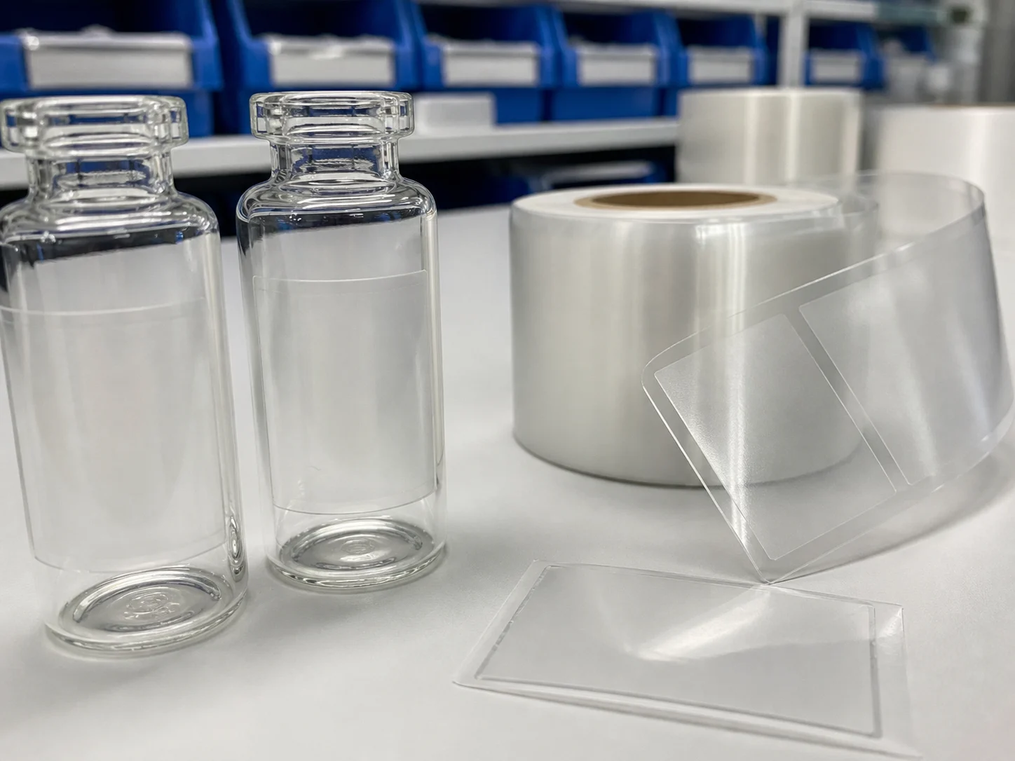 Clear label material