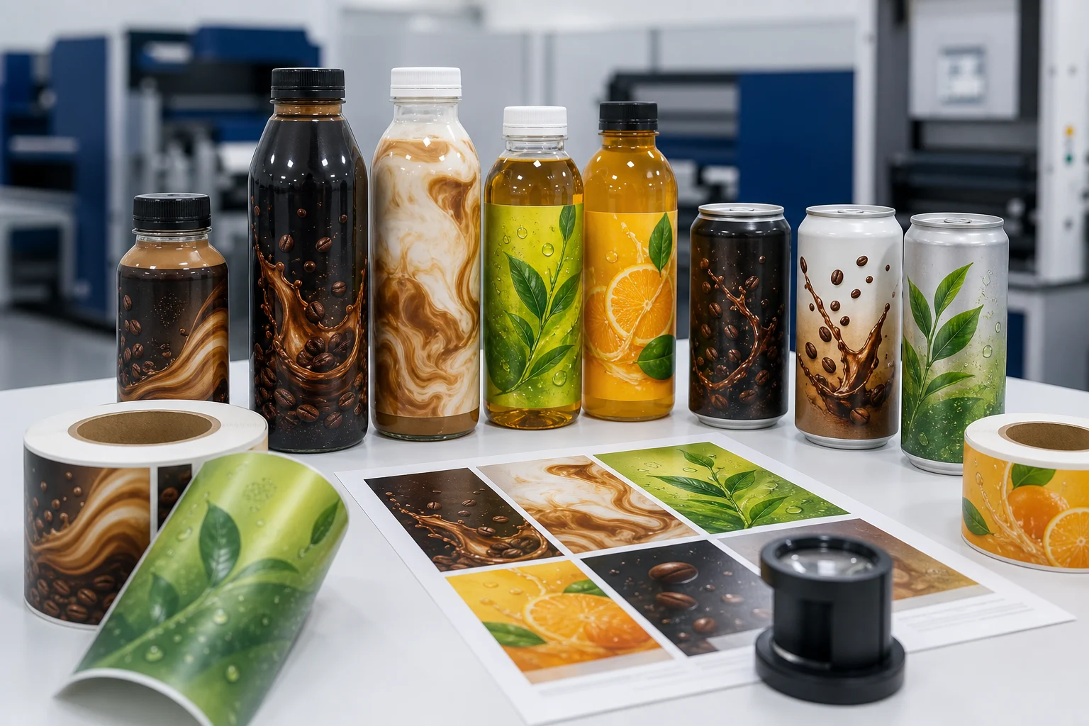 Custom coffee bottle labels
