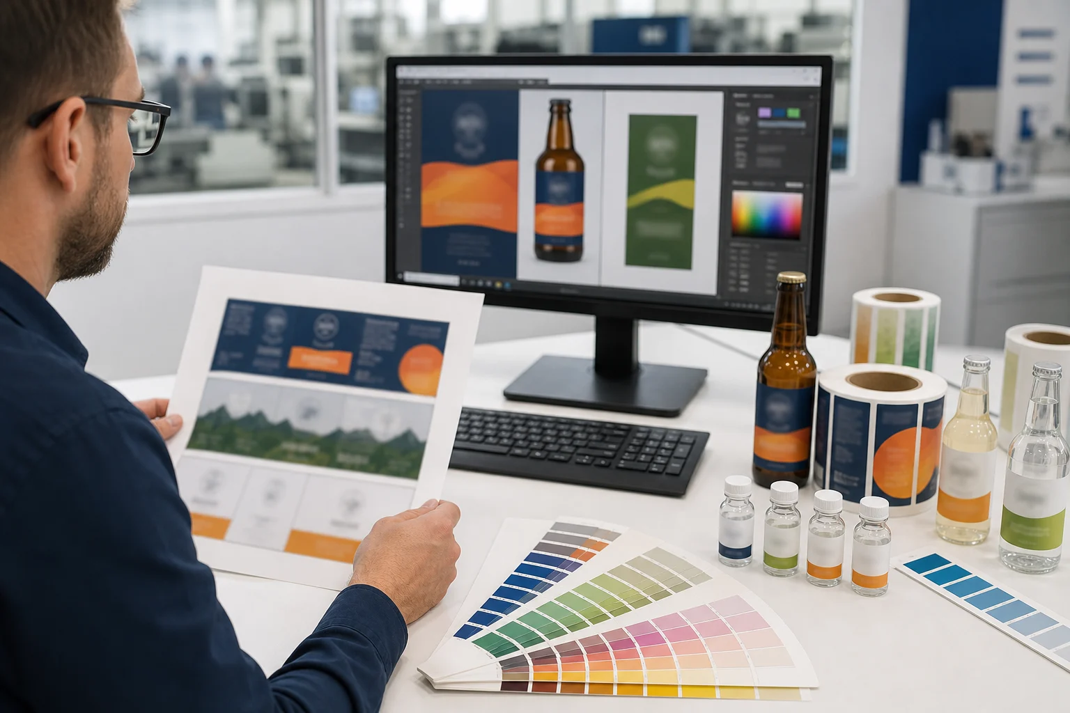 Free digital proof and label mockup before production