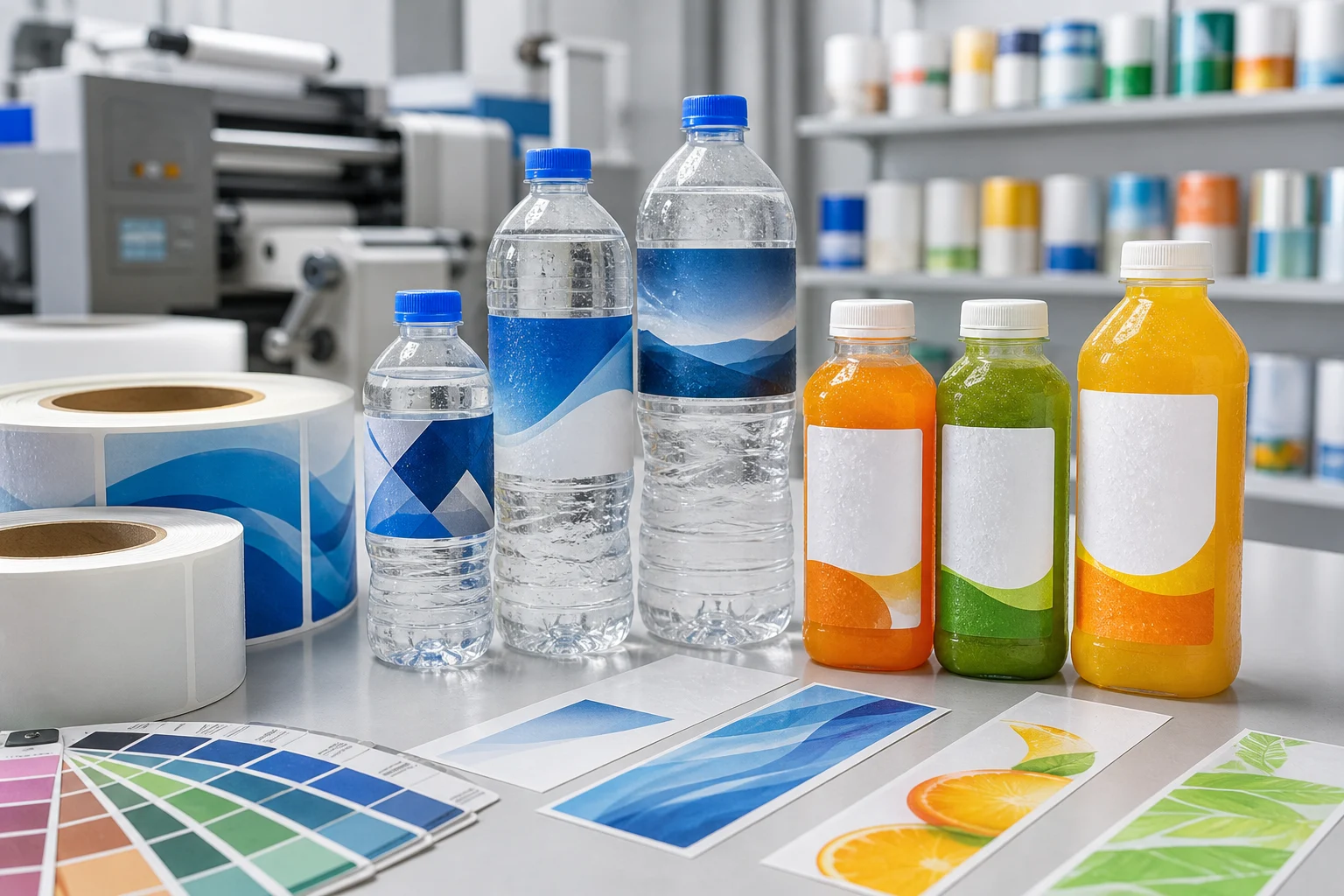 Waterproof beverage labels for cold drink packaging