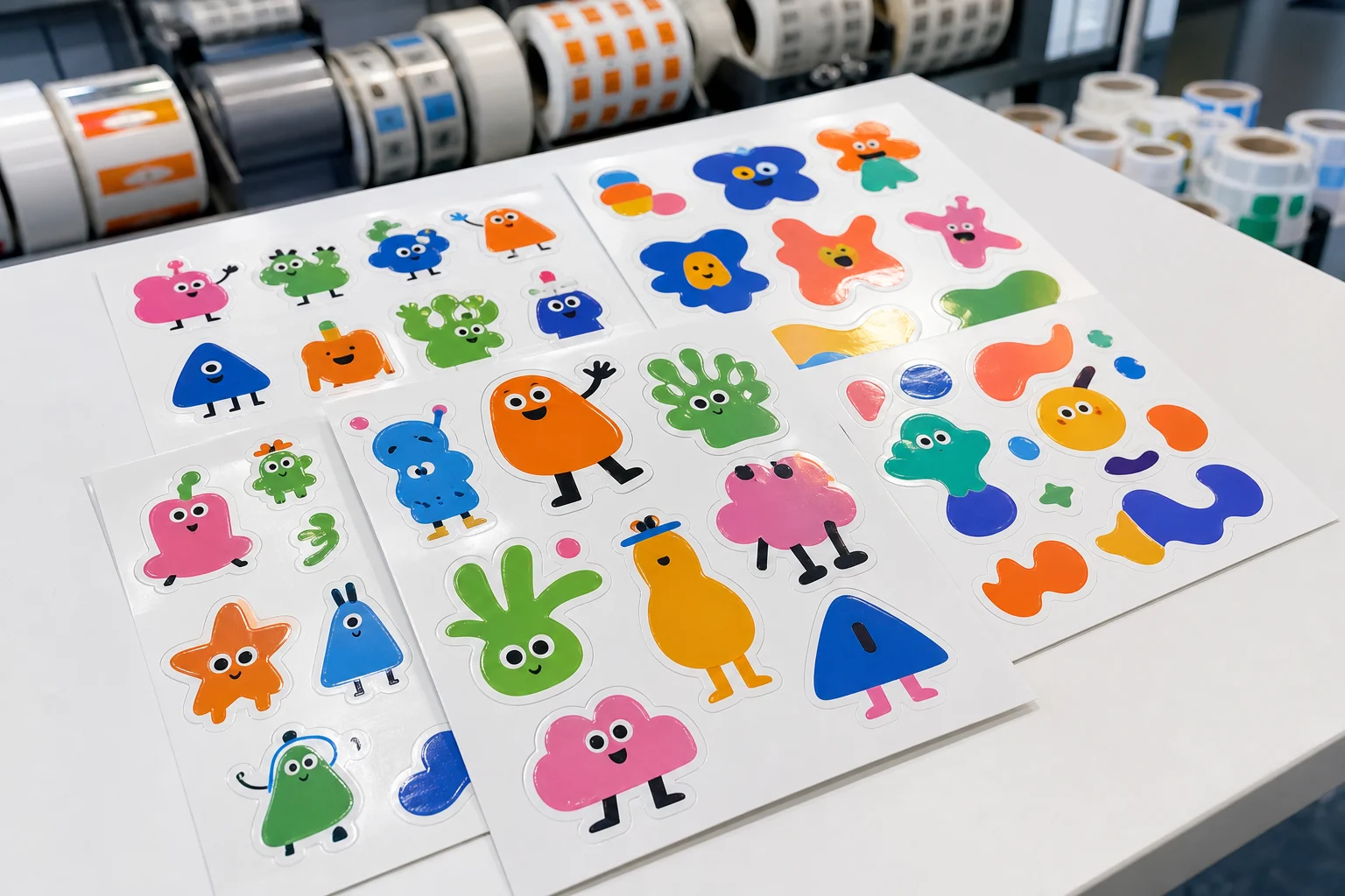 Original die cut cartoon sticker project