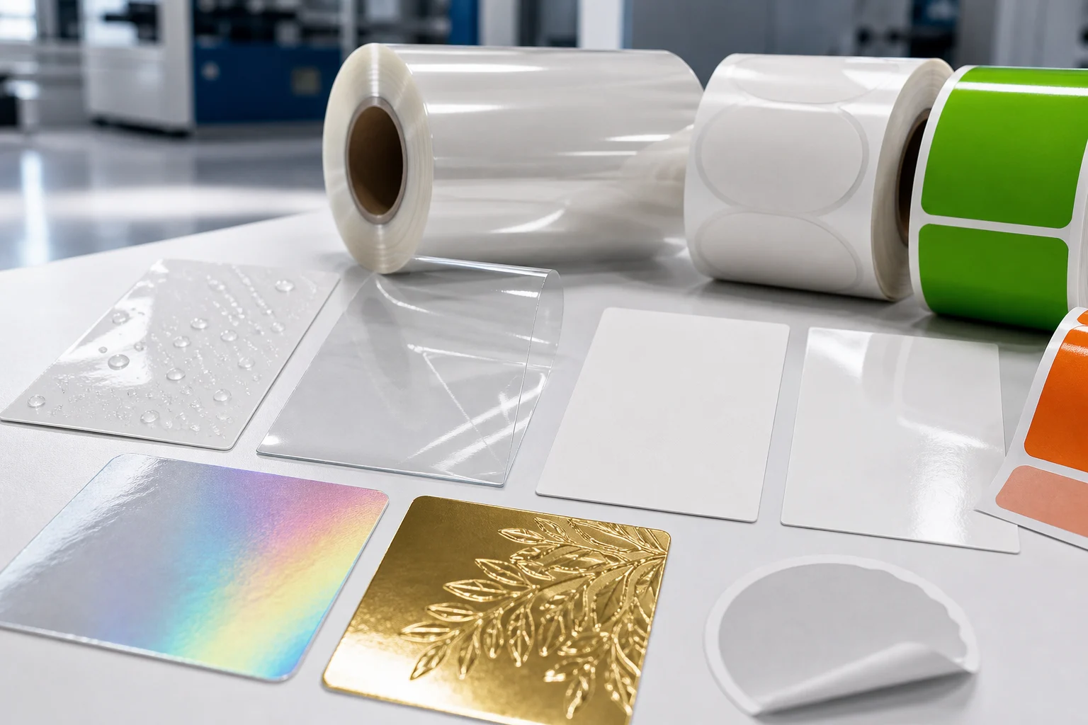 Waterproof BOPP label material for beverage labels