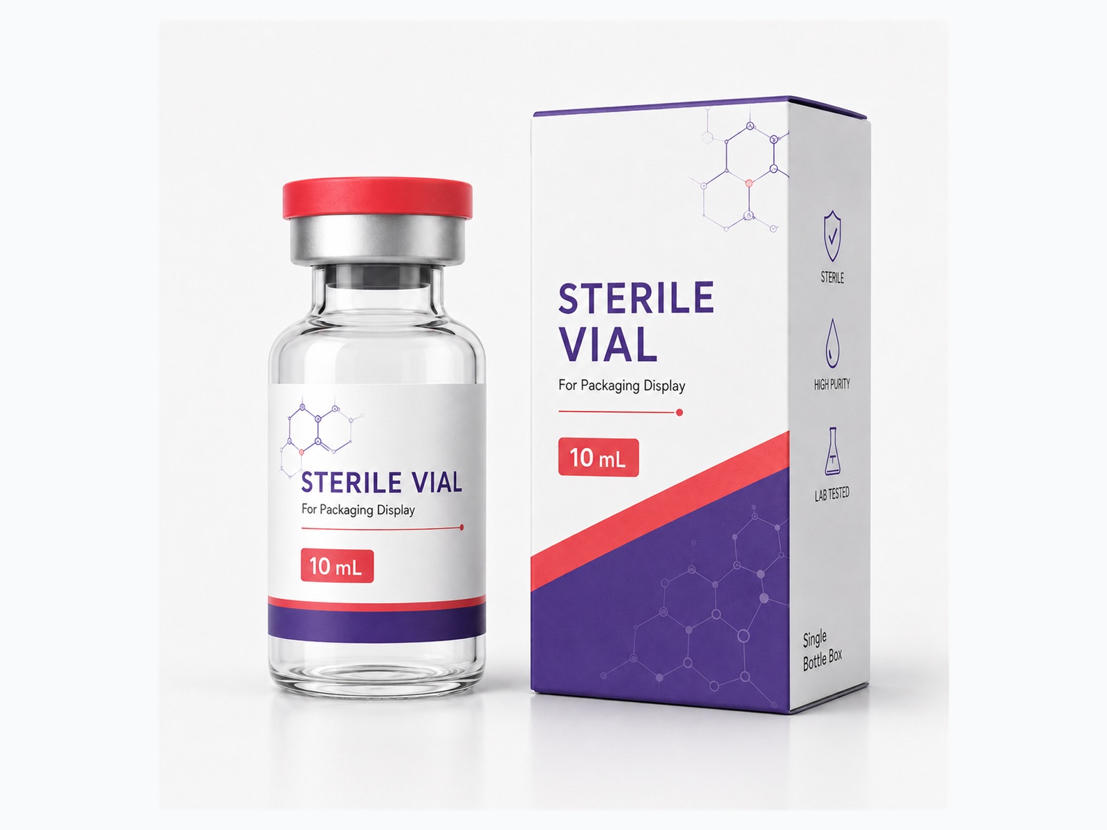 Sterile Style Vial Packaging Labels
