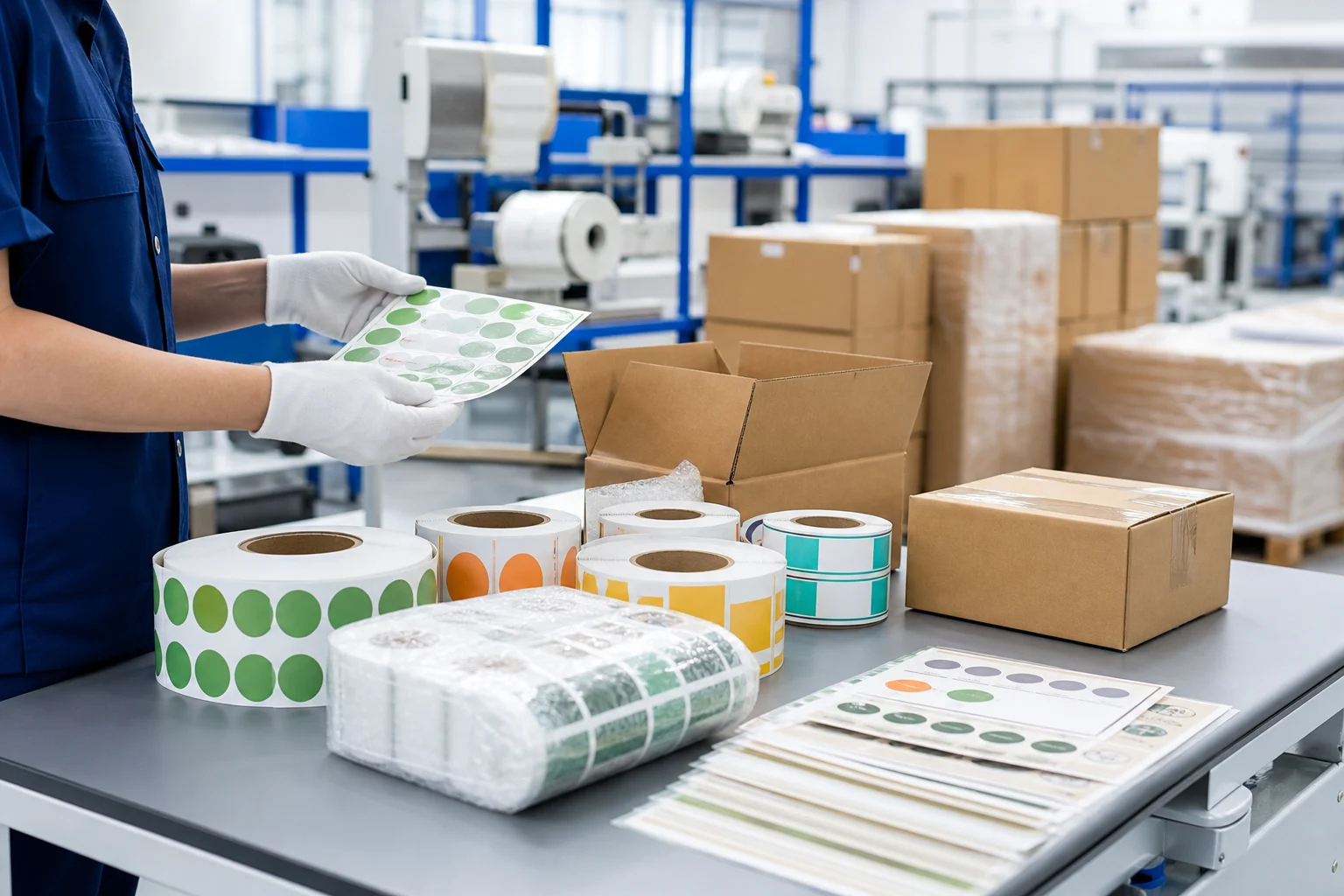 Packed beverage labels for worldwide shipping